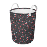 Cola Bottle Pattern Print Round Laundry Basket