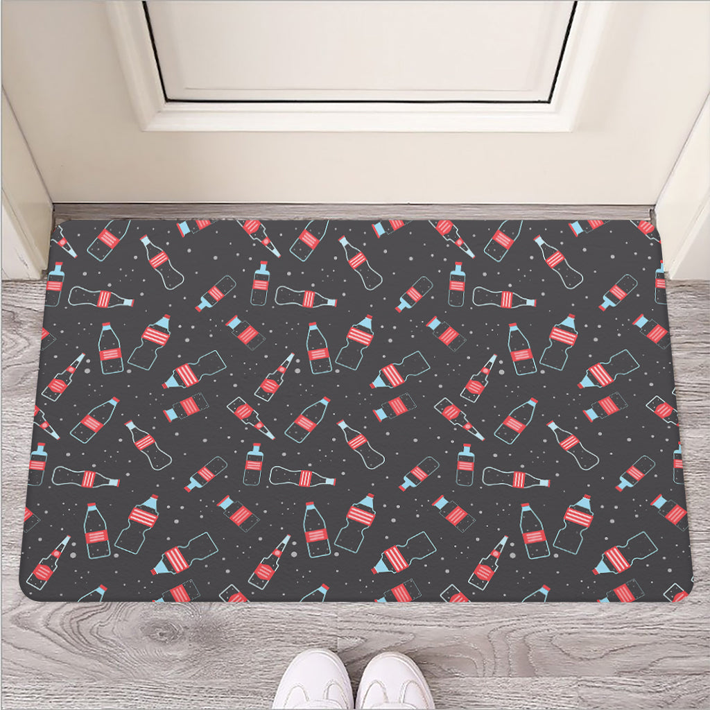 Cola Bottle Pattern Print Rubber Doormat