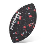 Cola Bottle Pattern Print Rugby Ball
