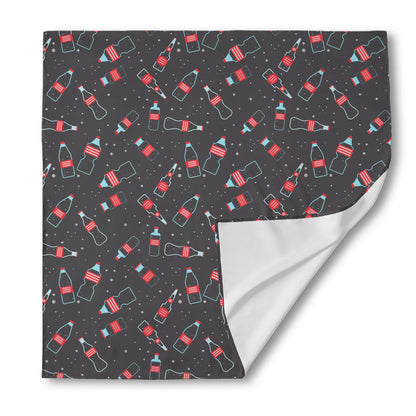 Cola Bottle Pattern Print Silk Bandana
