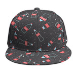 Cola Bottle Pattern Print Snapback Cap