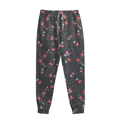 Cola Bottle Pattern Print Sweatpants