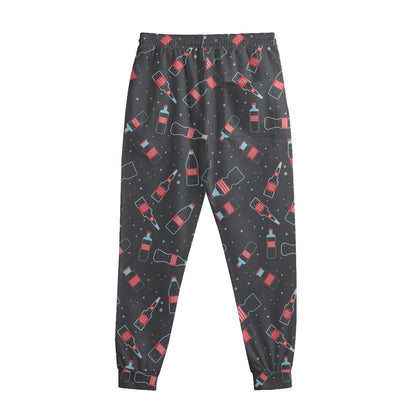 Cola Bottle Pattern Print Sweatpants
