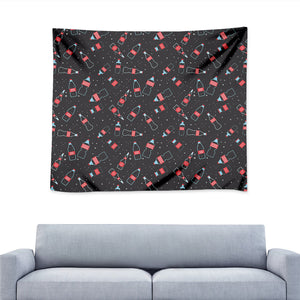 Cola Bottle Pattern Print Tapestry