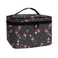 Cola Bottle Pattern Print Travel Makeup Bag