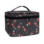 Cola Bottle Pattern Print Travel Makeup Bag