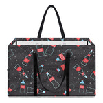 Cola Bottle Pattern Print Utility Tote Bag