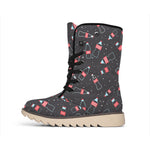 Cola Bottle Pattern Print Winter Boots