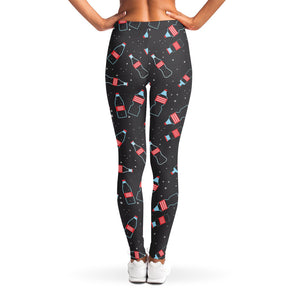 Cola Bottle Pattern Print Women's Leggings