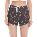 Cola Bottle Pattern Print Women's Split Running Shorts