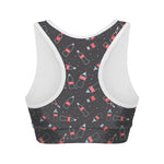 Cola Bottle Pattern Print Women's Sports Bra