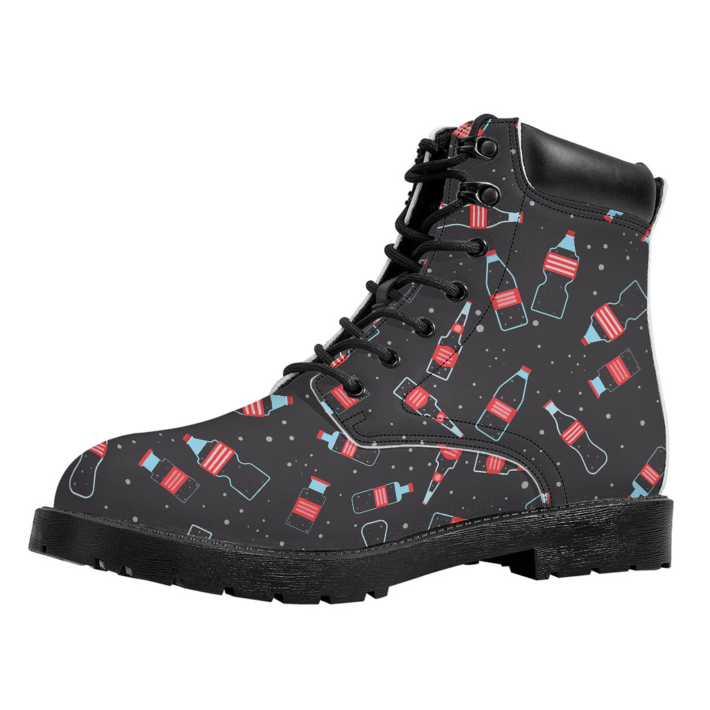 Cola Bottle Pattern Print Work Boots