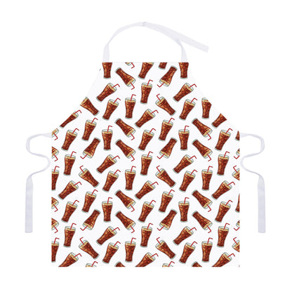 Cola Pattern Print Adjustable Apron