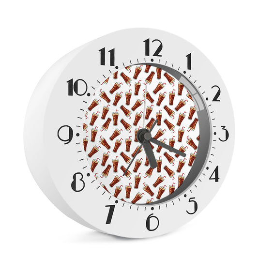 Cola Pattern Print Alarm Clock