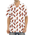 Cola Pattern Print Aloha Shirt