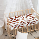 Cola Pattern Print Baby Crib Sheet