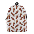 Cola Pattern Print School Backpack