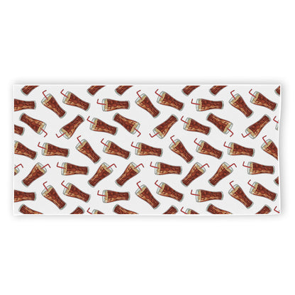 Cola Pattern Print Beach Towel