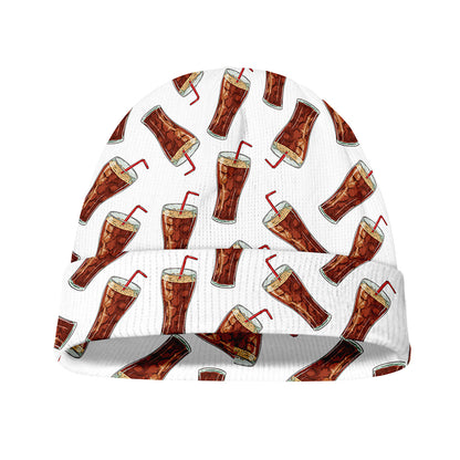 Cola Pattern Print Beanie