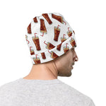 Cola Pattern Print Beanie