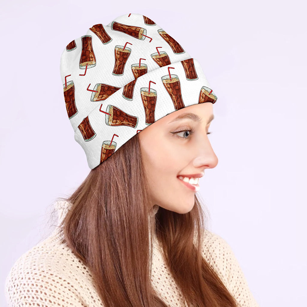 Cola Pattern Print Beanie