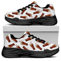 Cola Pattern Print Black Chunky Shoes