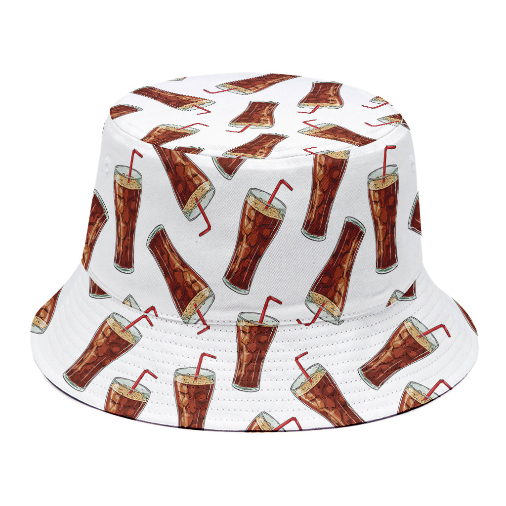 Cola Pattern Print Bucket Hat