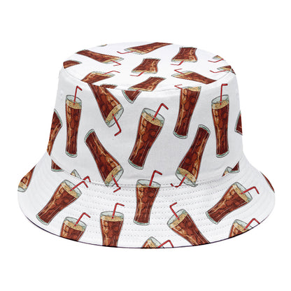 Cola Pattern Print Bucket Hat