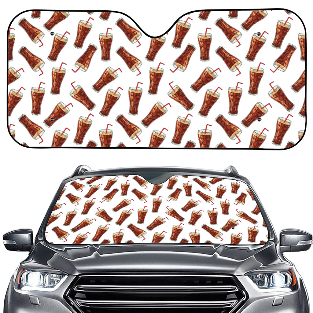 Cola Pattern Print Car Windshield Sun Shade