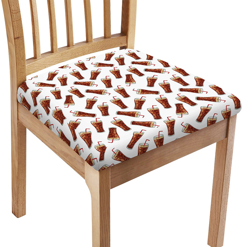 Cola Pattern Print Chair Cushion Cover