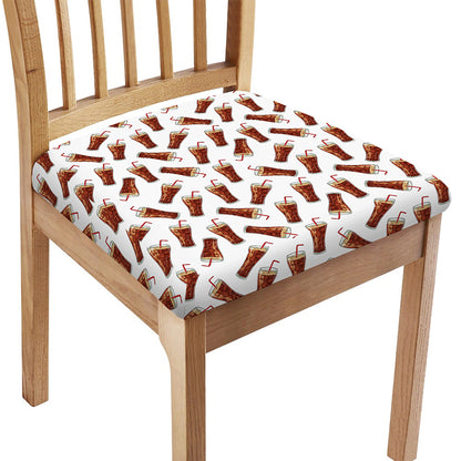 Cola Pattern Print Chair Cushion Cover