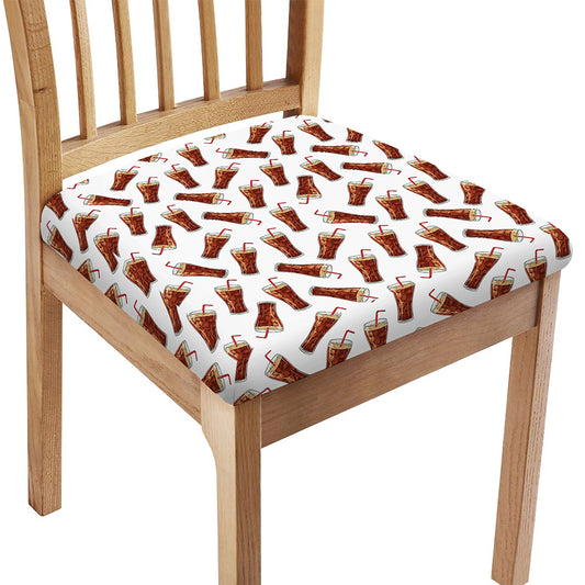 Cola Pattern Print Chair Cushion Cover