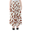 Cola Pattern Print Chiffon Maxi Skirt