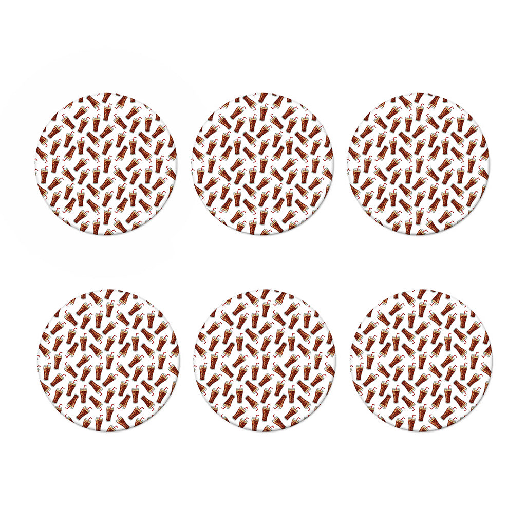 Cola Pattern Print Coaster Set