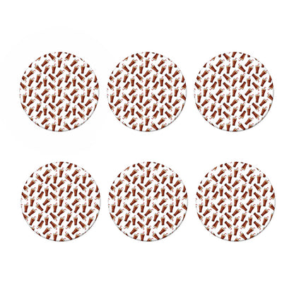 Cola Pattern Print Coaster Set