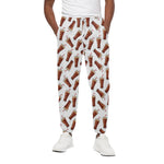 Cola Pattern Print Cotton Pants