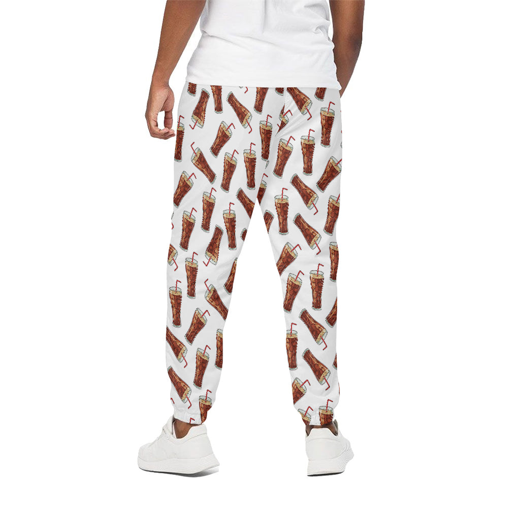 Cola Pattern Print Cotton Pants