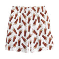 Cola Pattern Print Cotton Shorts