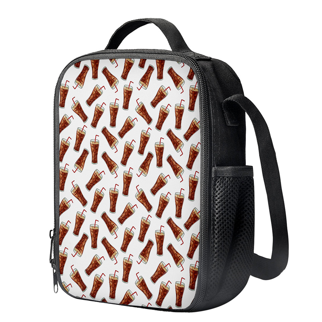 Cola Pattern Print Crossbody Lunch Bag