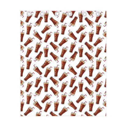 Cola Pattern Print Curtain