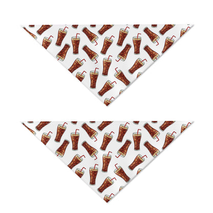 Cola Pattern Print Dog Bandana