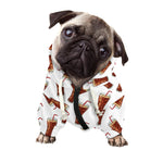 Cola Pattern Print Dog Zip Up Hoodie