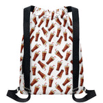 Cola Pattern Print Drawstring Backpack