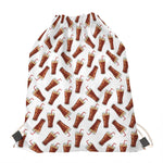 Cola Pattern Print Drawstring Bag