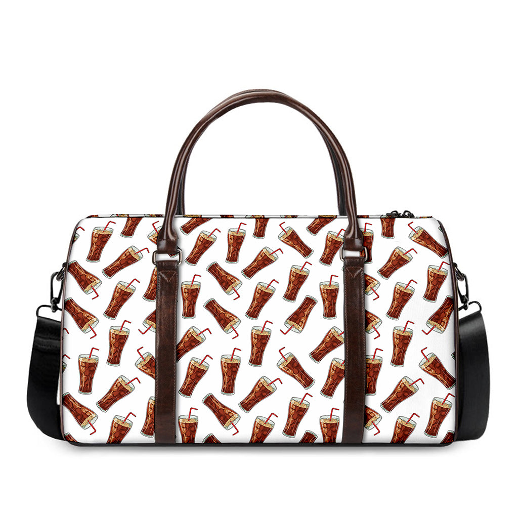 Cola Pattern Print Duffle Bag