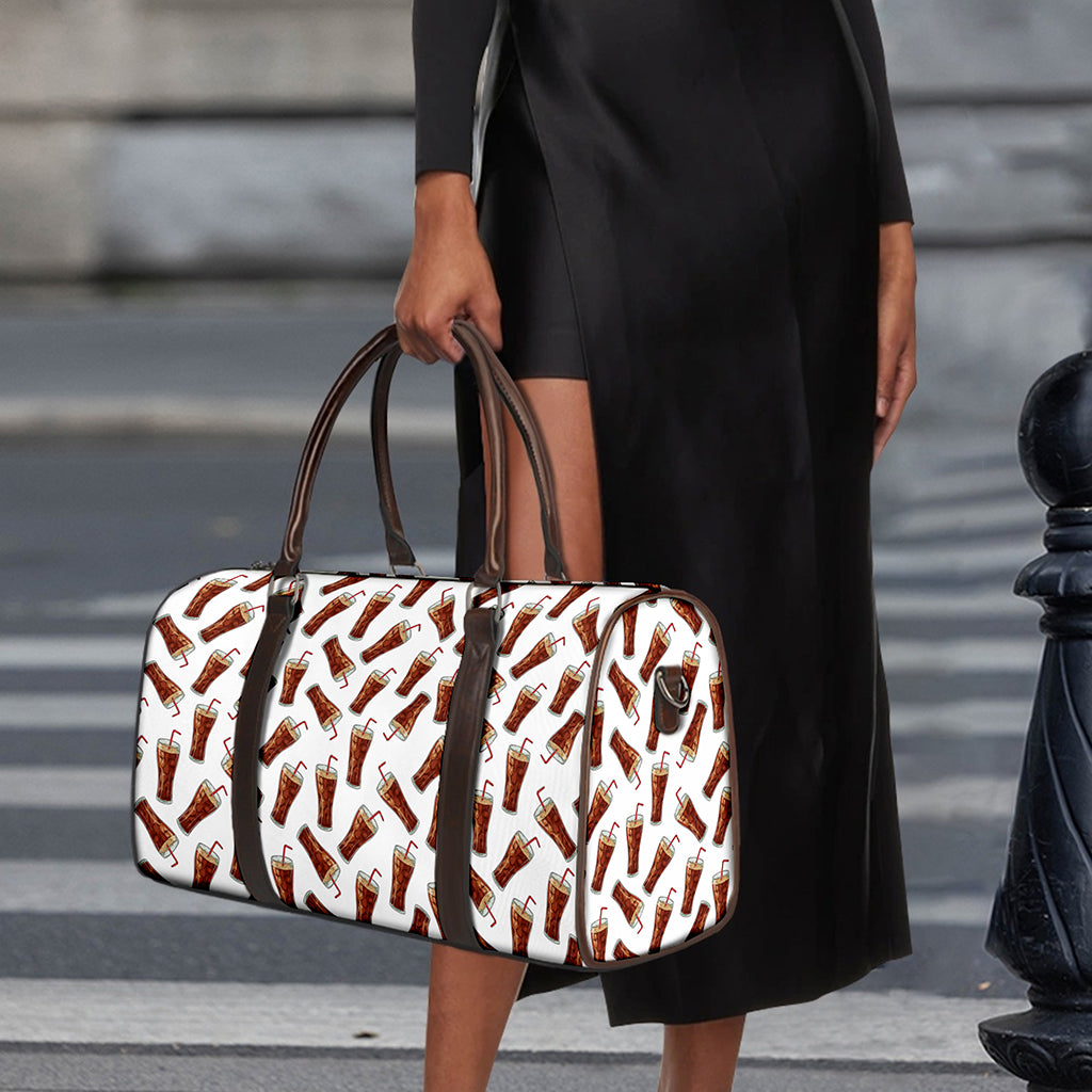 Cola Pattern Print Duffle Bag