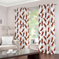 Cola Pattern Print Extra Wide Grommet Curtains