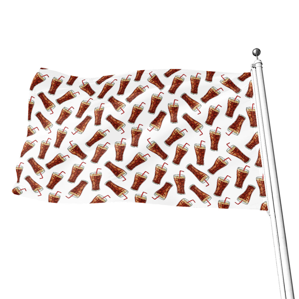 Cola Pattern Print Flag