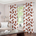 Cola Pattern Print Grommet Curtains