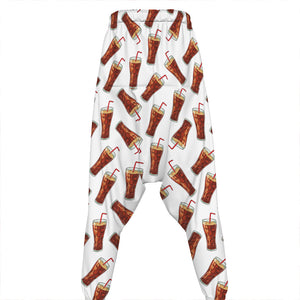 Cola Pattern Print Hammer Pants